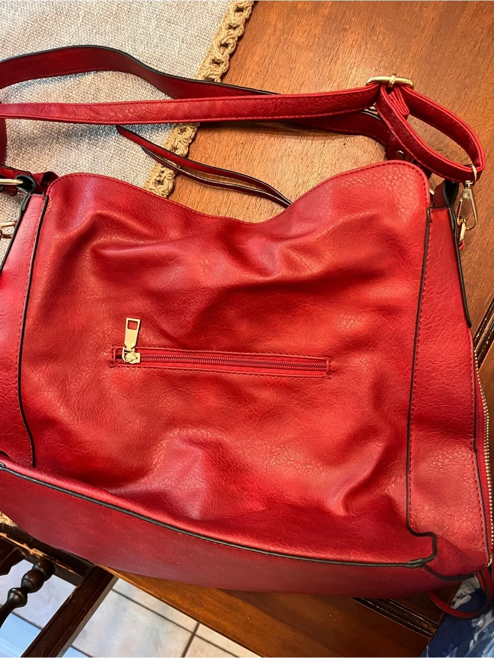 Soft red bag